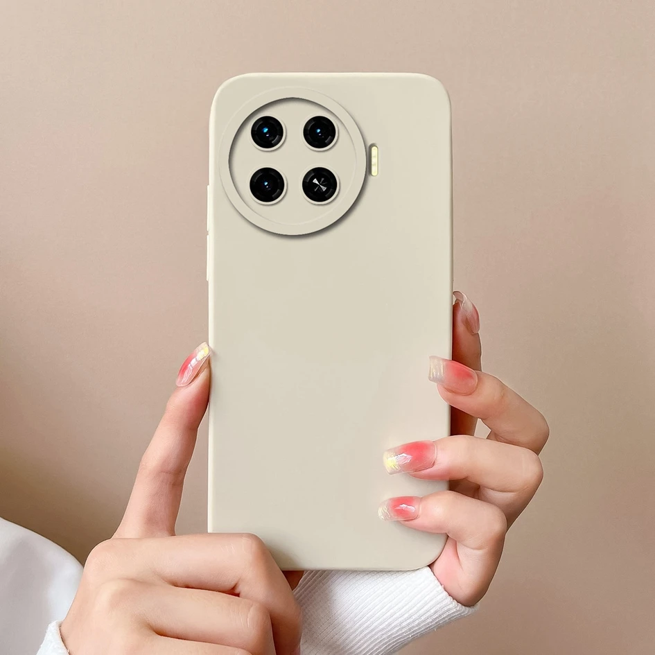 Case Cover For Tecno Spark 20 Pro Plus 20C Phone Bags Fashion Solid Color Shockproof Matte Liquid Soft Silicone Capa Funda Shell