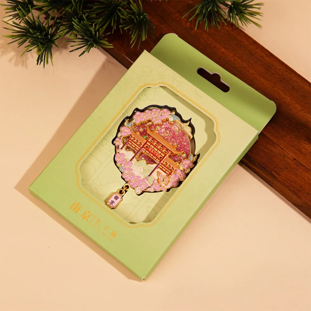 

Exquisite Scenic Area Refrigerator Sticker Decorative Metallic Finish Magnetic Sticker Personality Refrigerator Magnets