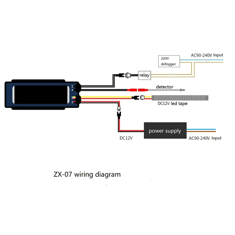 FULL-12V Switch Sensor Time Temperature For LED Mirror Touch Sensor Switch For Mirror Touch Light Switches Sensor Touch