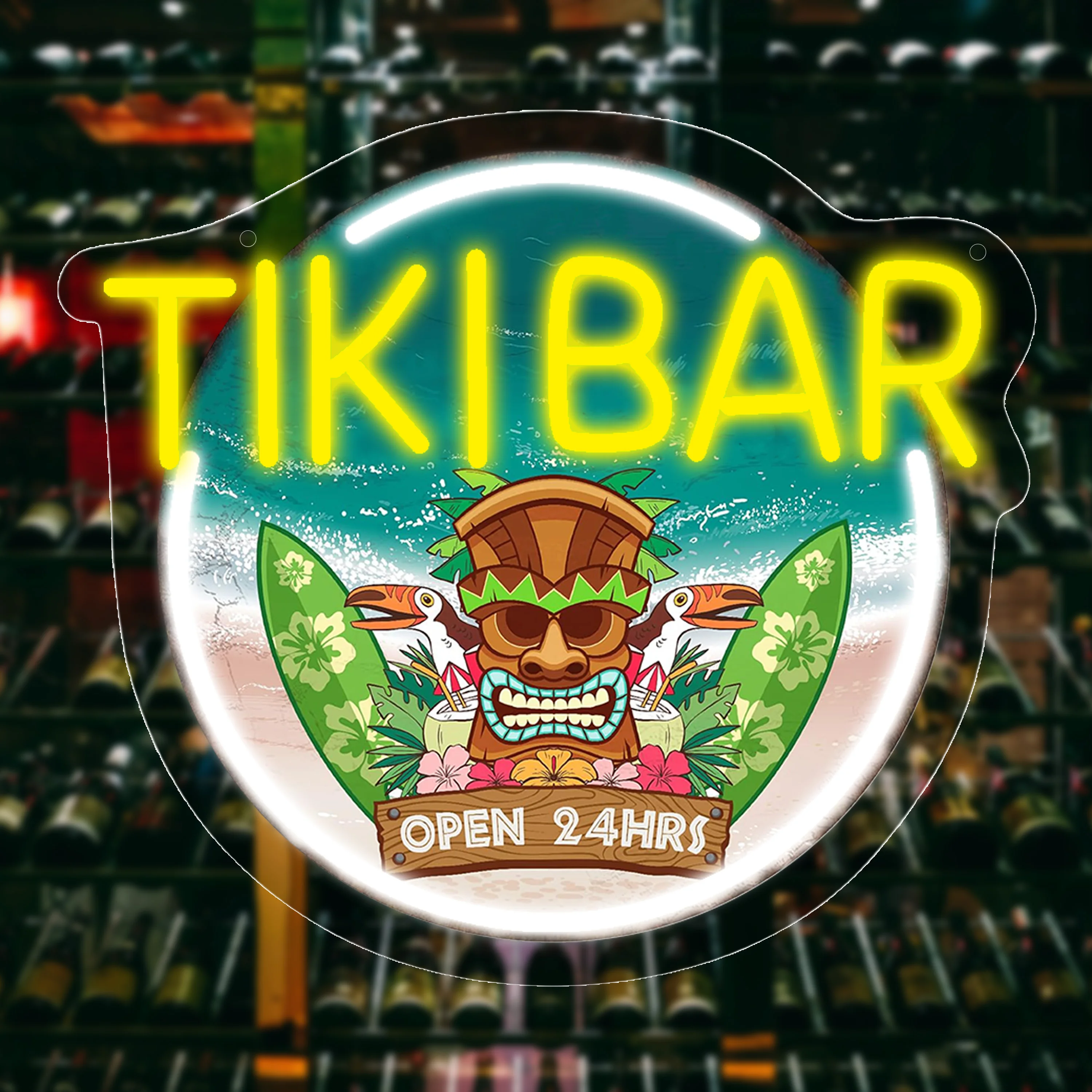 1 Tiki Bar Sign, Le…