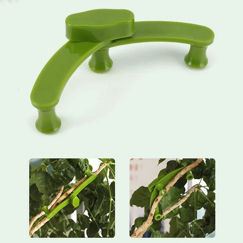 Doblador de plantas de 5/15 uds, Clip de Clip para fijar, fijador de jardinería, 90/360 grados, accesorio de jardinería, 90 grados