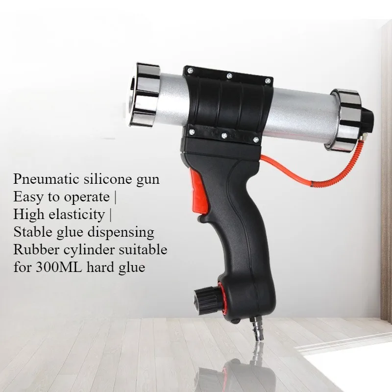 

Adjustable Speed Pneumatic Glass Glue Gun with Watch Glue Silicone Gun 300ML Hard Glue