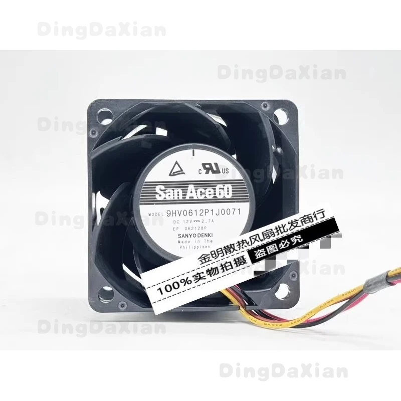 D 1 pcs FOR Sanyo 6CM 9HV0612P1J0011 12V 2.7A Violent PWM DC Cooling Fan
