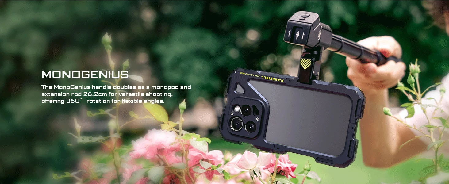 Freewell multifunción Smartphone Rig Cage compatibilidad iPhone 16