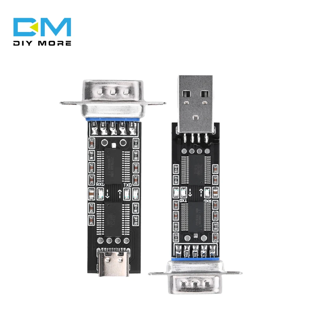 Diymore FT232RL/CP2102/CH340C Type-C USB Converter Adapter Module RS232 Converter UART Module 3.3V 5V Switch