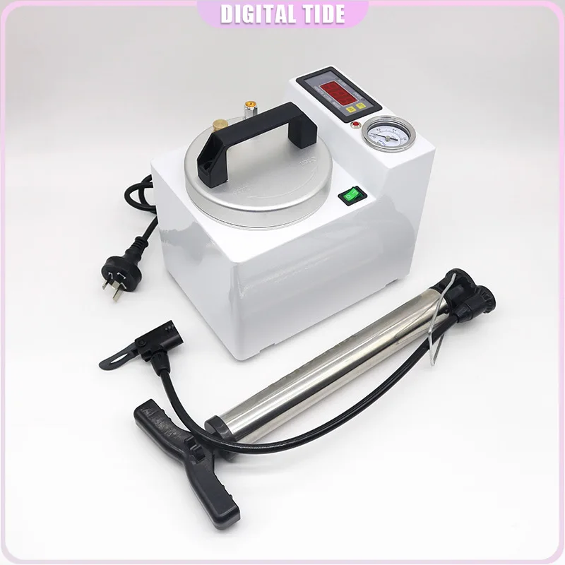 Dental Polymerizer Portable Curing Pressure Pot Dental Lab Polymerizing Digital Display Adsorption Silicone Rubber Repair