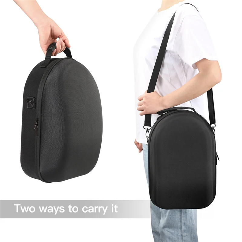 For Meta Quest 3 Portable VR Glasses Storage Bag ABS Shockproof EVA Hard Shell Gray