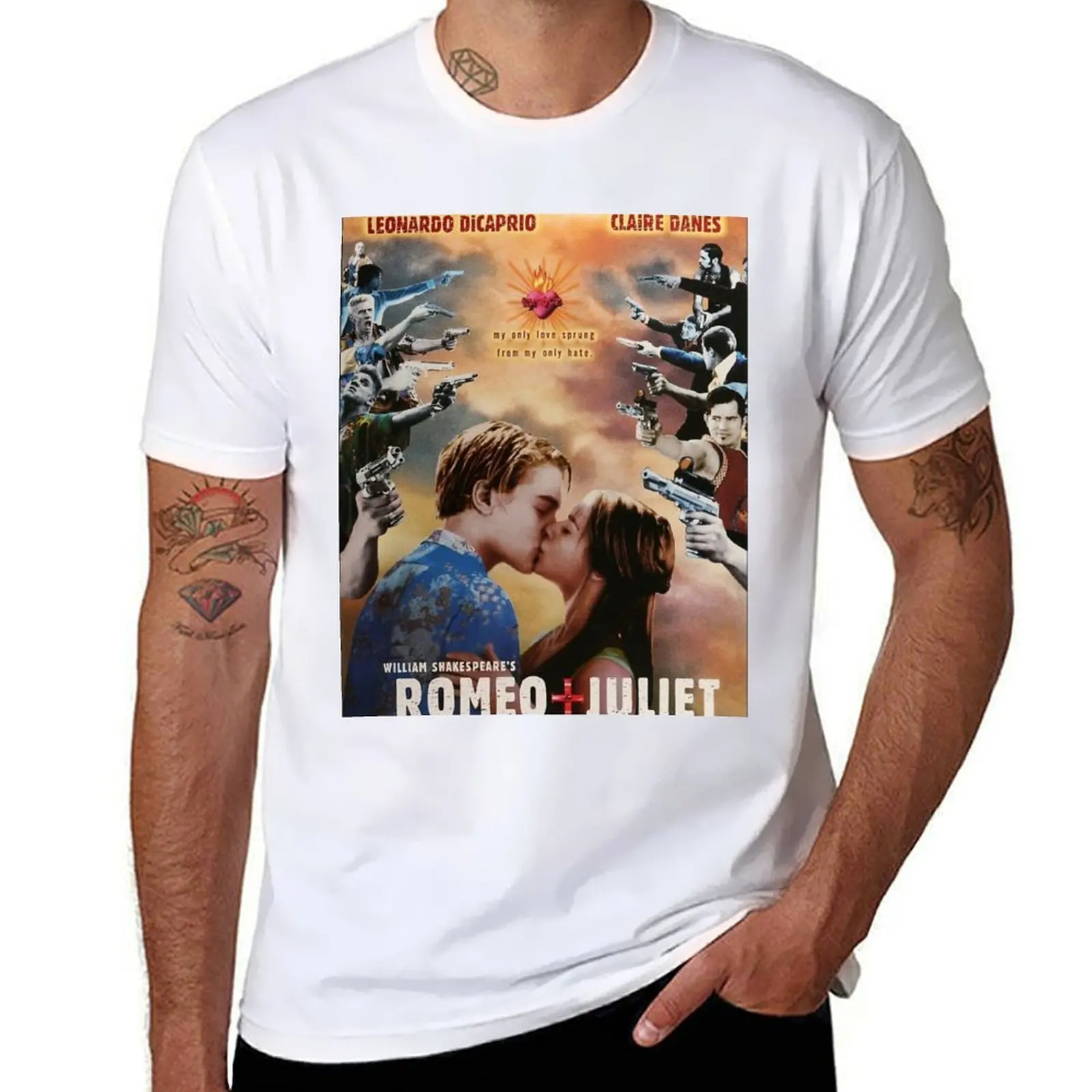 

Romeo and Juliet movie poster T-shirt vintage clothes plain fruit of the loom mens t shirts