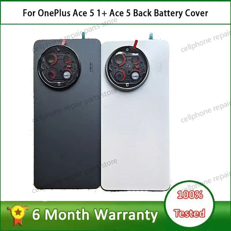 

Качественная задняя крышка AAA + для OnePlus Ace 5 1+ Ace 5, задняя крышка батарейного отсека, дверца корпуса для One Plus Ace5 PKG110, задняя крышка, замена