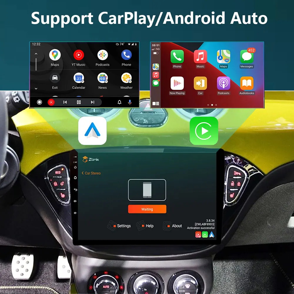 Carplay 2 Din Android 12 Car Radio Audio Multimedia For Opel Corsa E 2014 2015 - 2019 GPS Navigation Auto Stereo Monitor BT WIFI