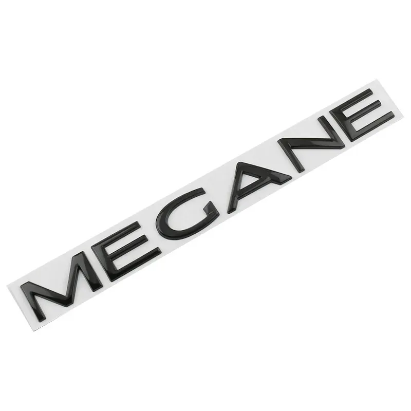 3D Metal Car Rear Trunk Letters Words Logo Badge Emblem Decals Sticker For Renault Megane 1 2 3 4 RS GT Styling Accessories