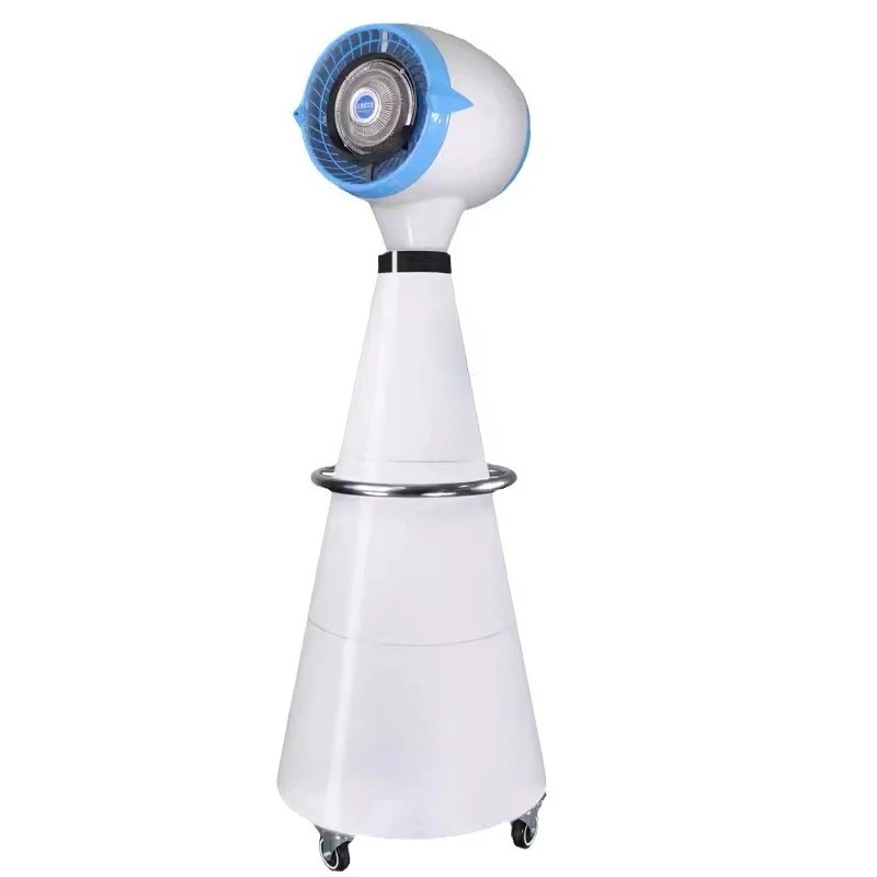 Outdoor waterproof spray cooling commercial fan mobile rainproof shaking head humidification fan