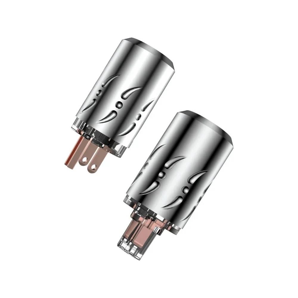 

Viborg VM512 VF512 Pure Copper HiFi US Power Plug Male/Female Plug Connector for Audio Power Cable