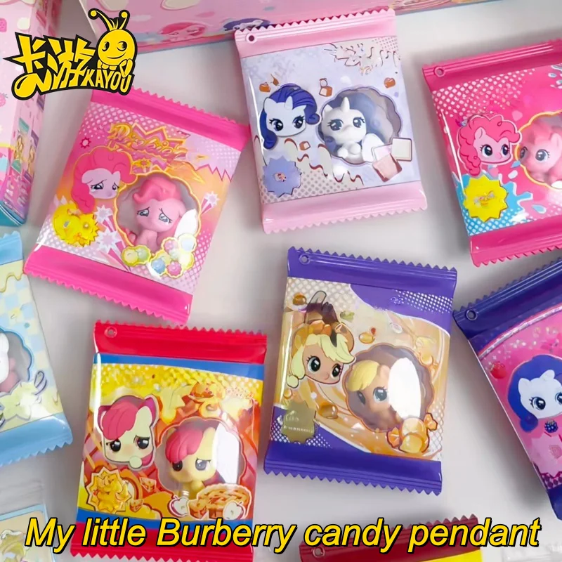 Kayou My Little Pony Candy Bean Puff Puff Zuckerbeutel-Anhänger Moe Grain Blind Box Anime-Charakter-Taschenanhänger Spielzeug Geschenke