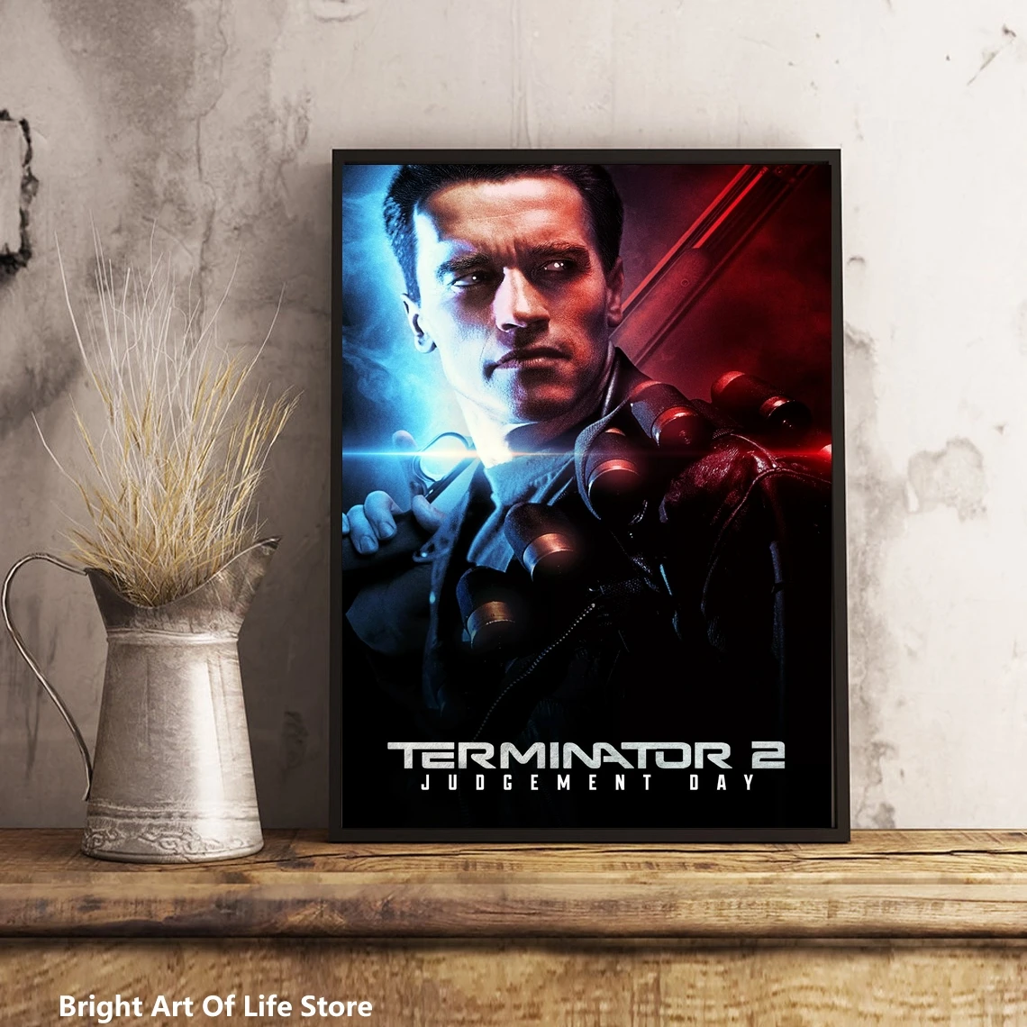 Terminator 2 Judgment Day Movie Poster Star Actor Art Cover Canvas Print Decorative Painting (No Frame)