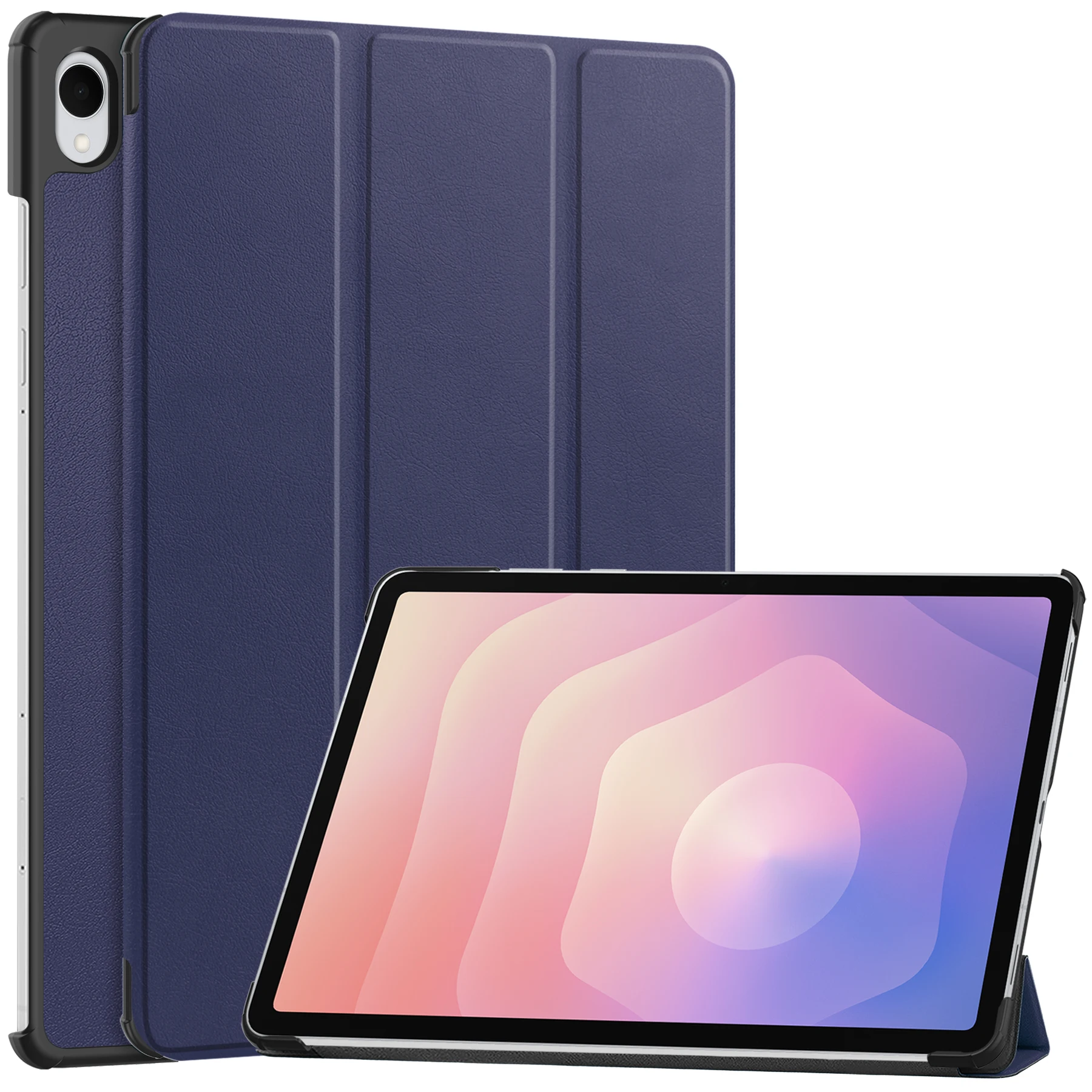 Cover Leather Case For Samsung Galaxy Tab S11 SM-X730 11 inch Tablet Trifold Caster Hard Shell Stand