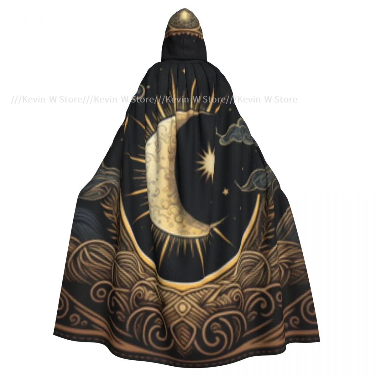 Long Cape Cloak Bohemian Mystical Astrological Hooded Cloak Coat Autumn Hoodies