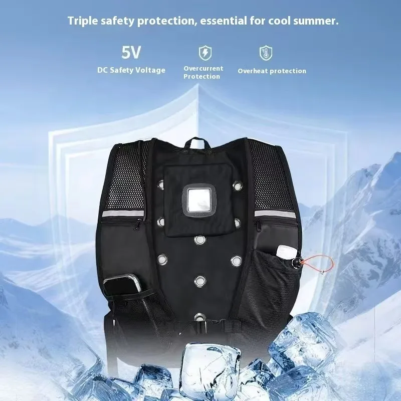 Quick-Cooling Ice-Sensation Vest Air-Conditioned Type 2 Protection 45 Heat Resistance Construction Site Safety Clothing
