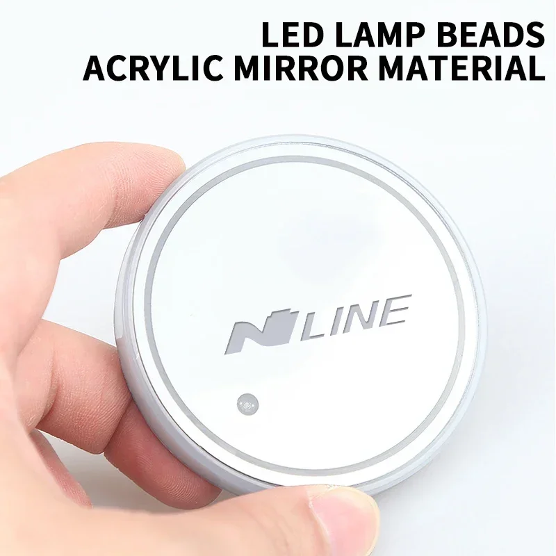 مضيئة سيارة كأس الماء كوستر حامل 7 الملونة Led مصباح لتهيئة الجو لشركة هيونداي N خط سوناتا توكسون كونا اكسسوارات السيارات #5