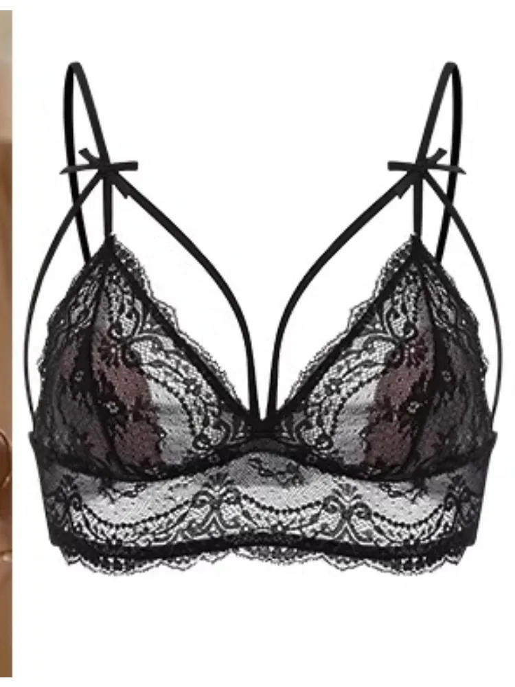Damen-Bralette im französischen Stil, Sommer-Bralette aus Spitze, weicher, kleiner Cup, ohne Bügel, Minimizer, zur Reduzierung der Brust, sexy, atmungsaktiv, bequem, S-XL