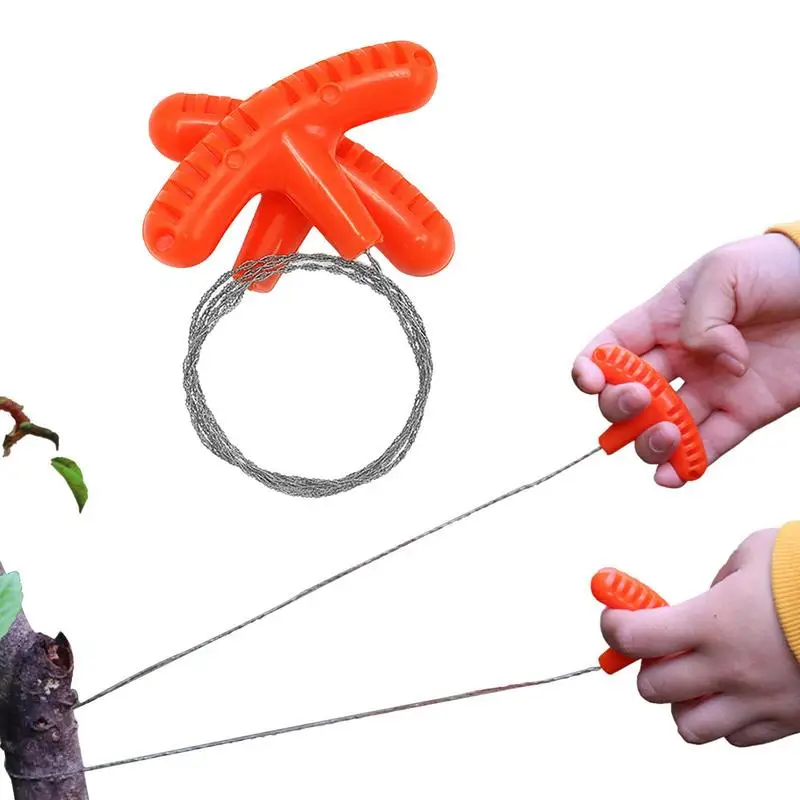 Survival Wire Saw Outdoor Camping Wire Saw Hand Pocket String Rope Saw Pipe Cutting Tool For Wood Camping Hiking Hunting