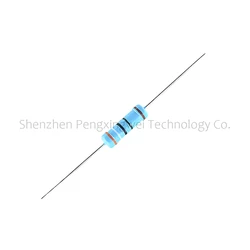 50pcs 2W 1% Metal Film Resistor 1 1.2 1.5 10 12 15 100 120 150 Ohm R K 1R 1R2 1R5 10R 12R 100R 1K 10K 100K 0.1R-1M