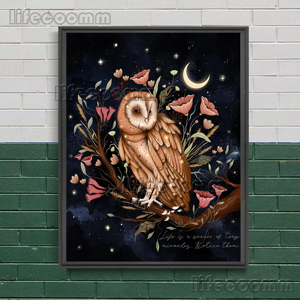 Wicca Witch,Goddess,Beetle,Bee,Wall Art Canvas Painting Mysterious Witchcraft Element Art Poster And Print Home Decor Unframed