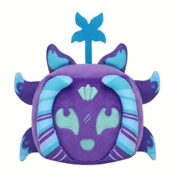 Funny Purple Fox Plush Toy Blox Fruits Plush Stuffed Devil Fruit Doll Eye-Catching Square Toys for Kids Gift Home Decor