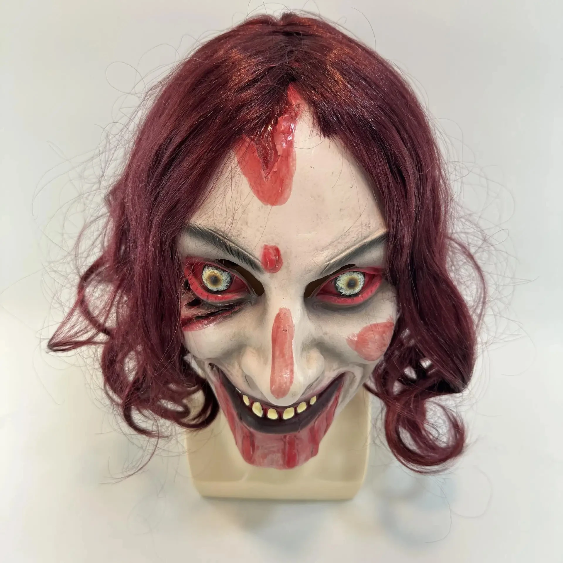 Movie Evil Dead Rise Mask Rave Horror Killer Cosplay Toys Halloween Scary Latex Helmet Full Face Headgear Bloody Creepy Ghose