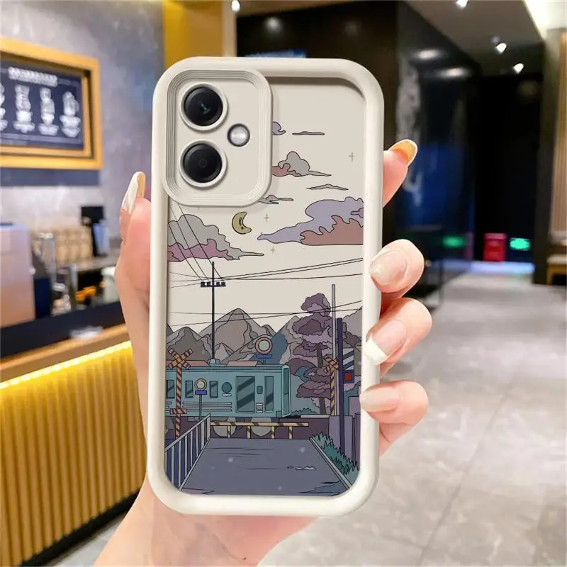 phone case for Redmi Note 12 13 5G 10Pro cases 11 10 12S 13pro 4G 11S 12ProPlus fundas 11Pro Cover City High Altitude Aircraft