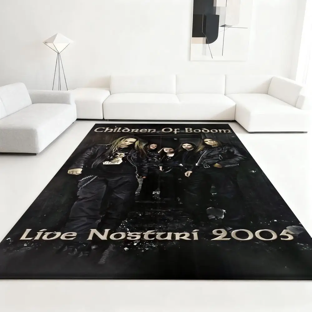 

C-Children BodomS Heavy Rock Floor Mat Soft Thickened Absorbent Non-Slip Bedroom Living Room Door Mat Home Decor Flannel Rugs