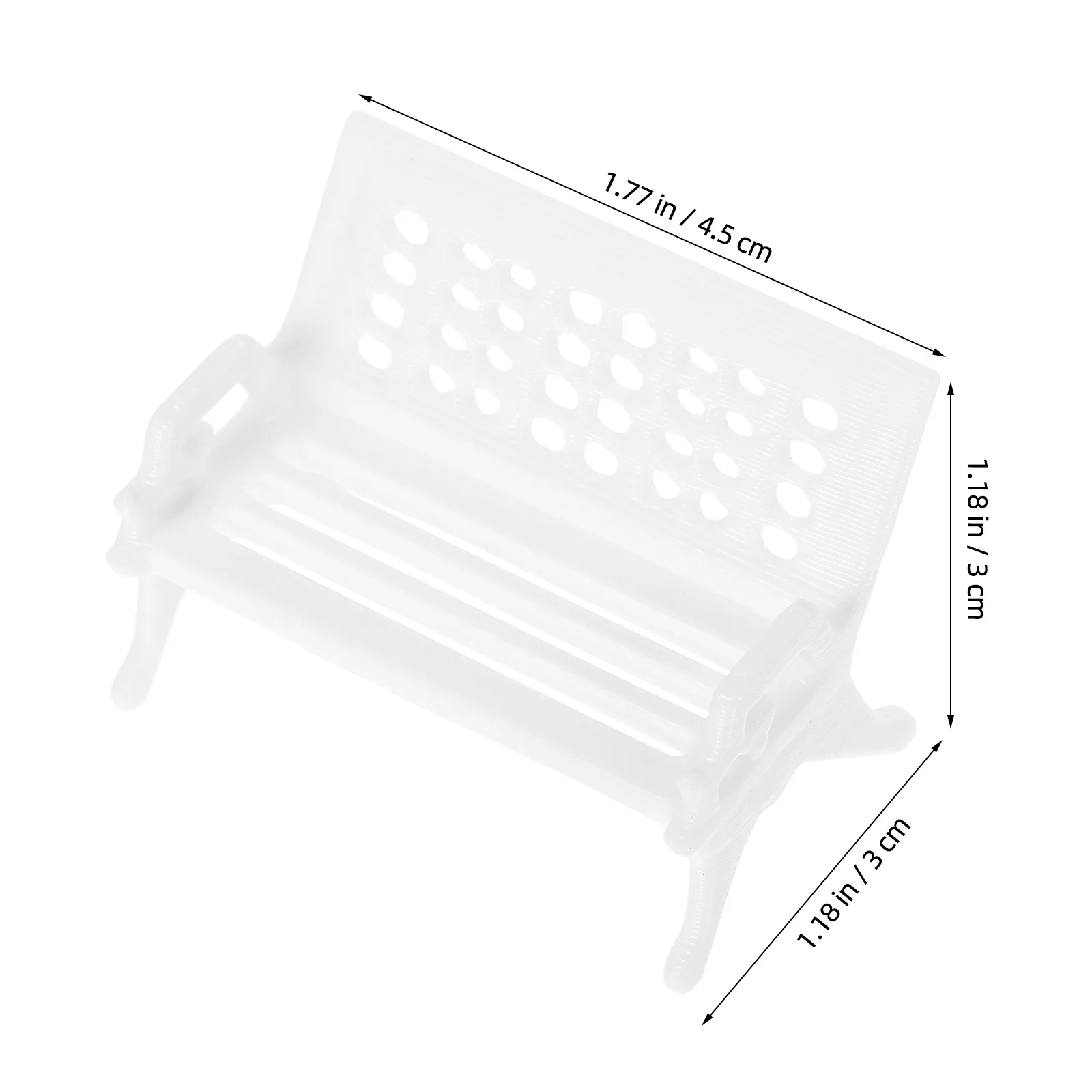 Sillas para casa de muñecas, muebles en miniatura de plástico, diseño realista, decoración de escritorio, silla pequeña, escena artesanal, 5 uds.
