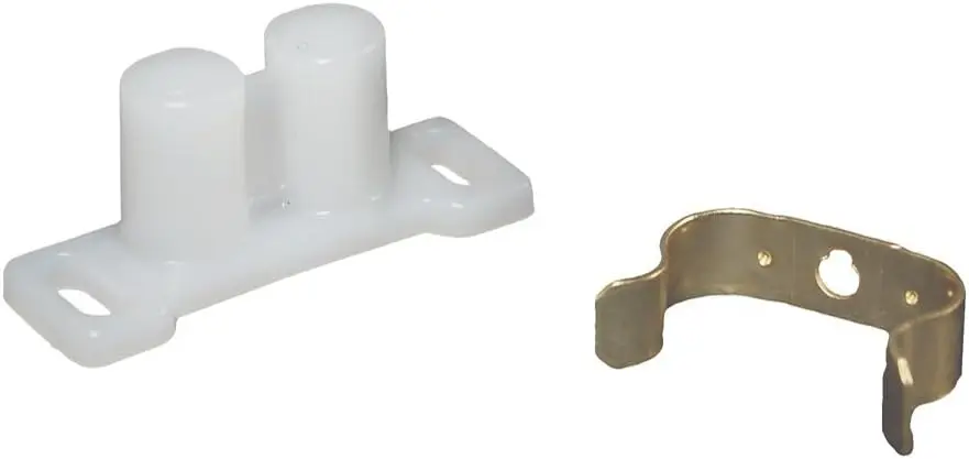 

6-Pack Cabinet Barrel Catch with Metal Clip, Double Friction Latch for Doors