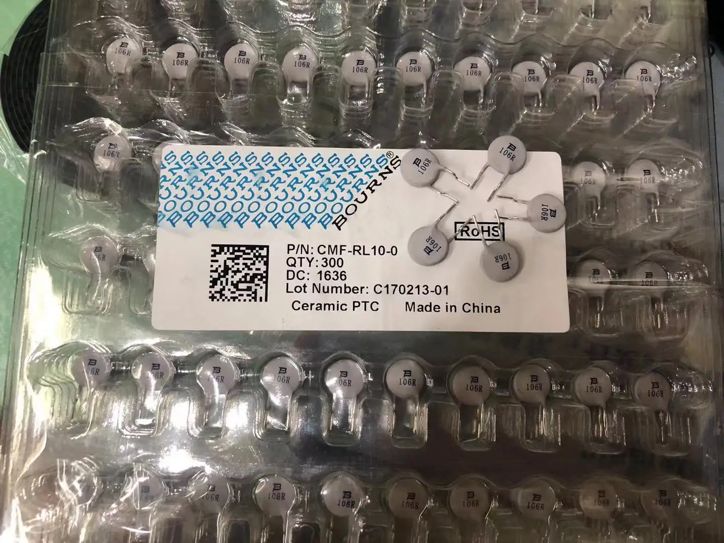 

50PCS/Bourns PTC Thermistor 10R 10 ohms 8MM CMF-RL10-0 Positive Temperature Thermistor