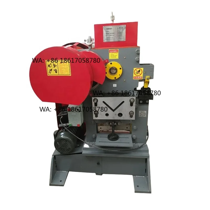 Multi-Functional Hydraulic Press for Metal Sheet Angle Steel Cutting Punching Shearing & Notching Durable Ironworker Machine
