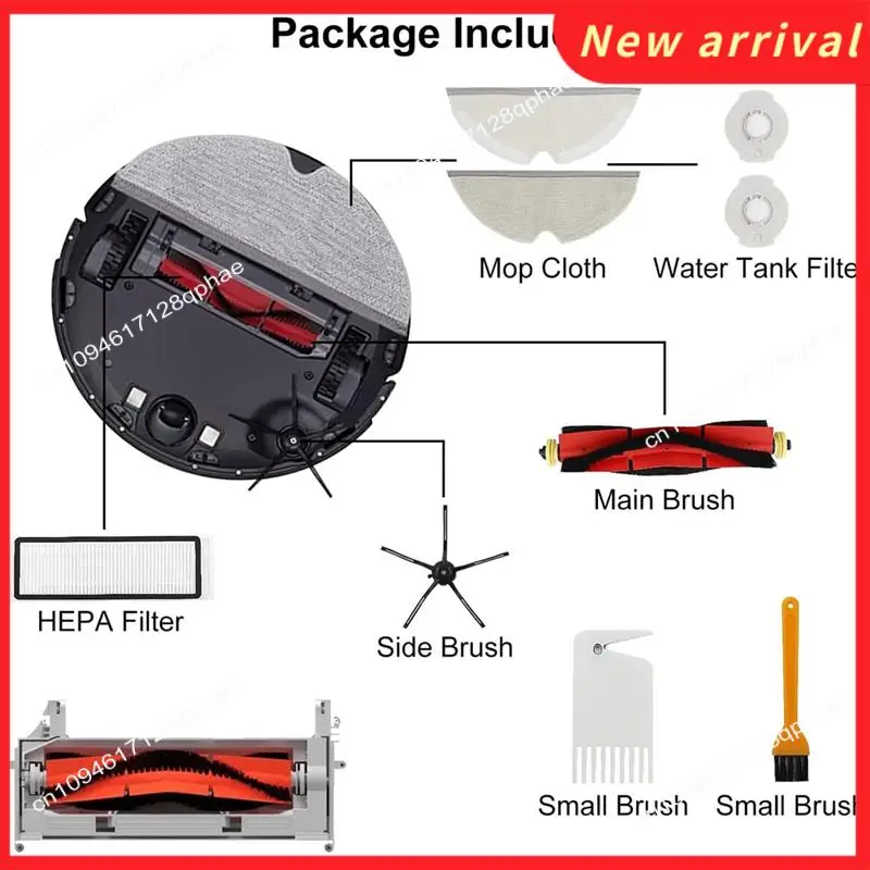 N89R For Xiaomi Roborock S6 Pure, S6, E4, S4 Max, S6 Maxv, S5, S5 Max, S4, E20 E25 E35 S50 Main Side Brush Filter Mops Parts