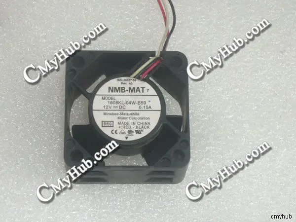 For NMB-MAT 1608KL-04W-B59 R69 DC12V 0.15A 4020 4CM 40MM 40X40X20MM 3pin Cooling Fan 1608KL-04W-B59 R69