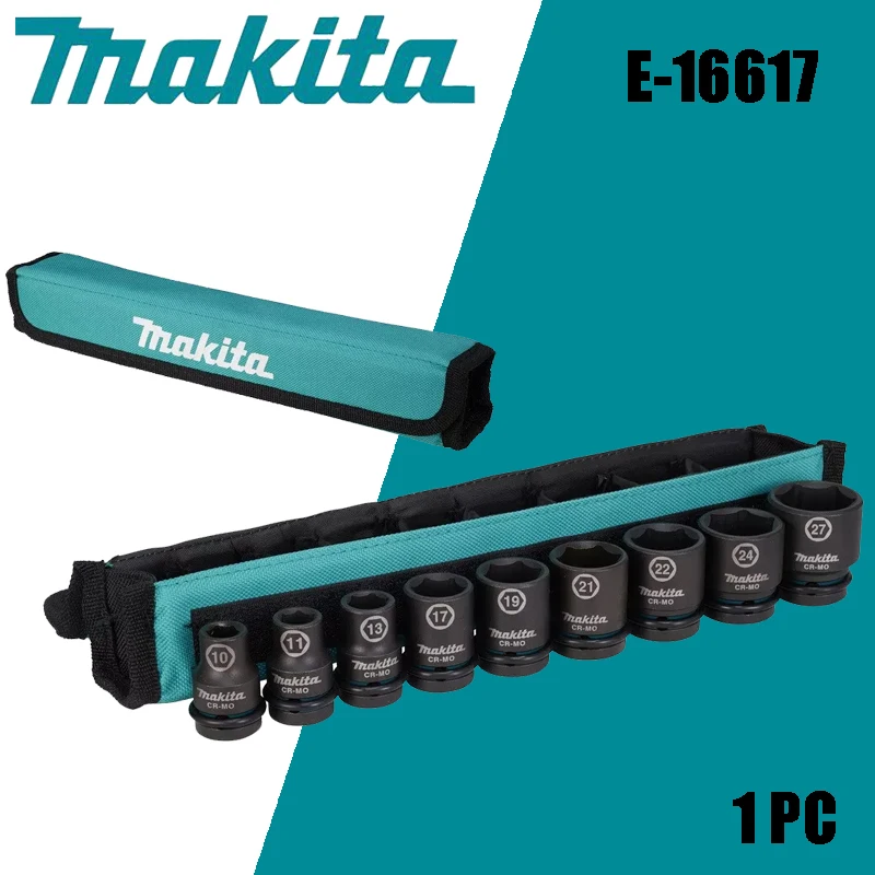 

Набор ударных гнезд Makita E-16617 Power Socket, 9 шт., шестигранная втулка, аксессуары для электроинструмента