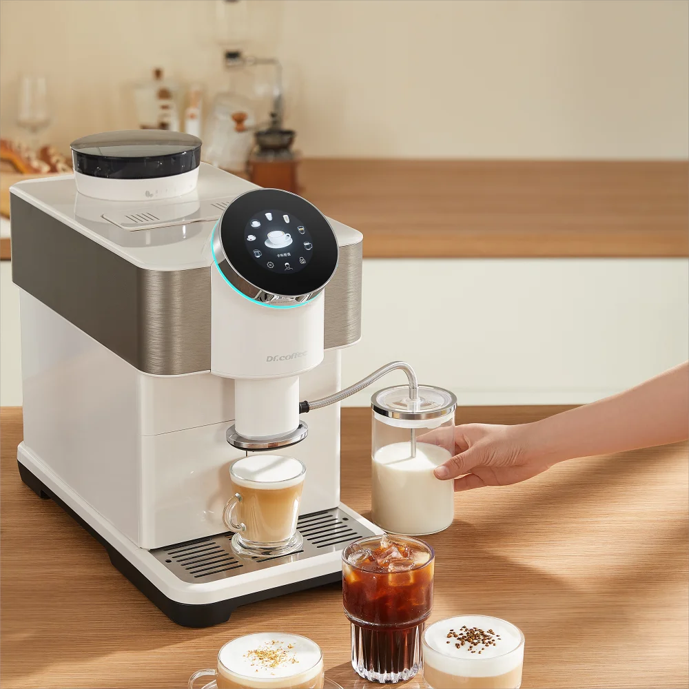 

H2 Household Automatic Espresso Machine With Milk Frother Bean To Cup Coffee Maker For Home Use