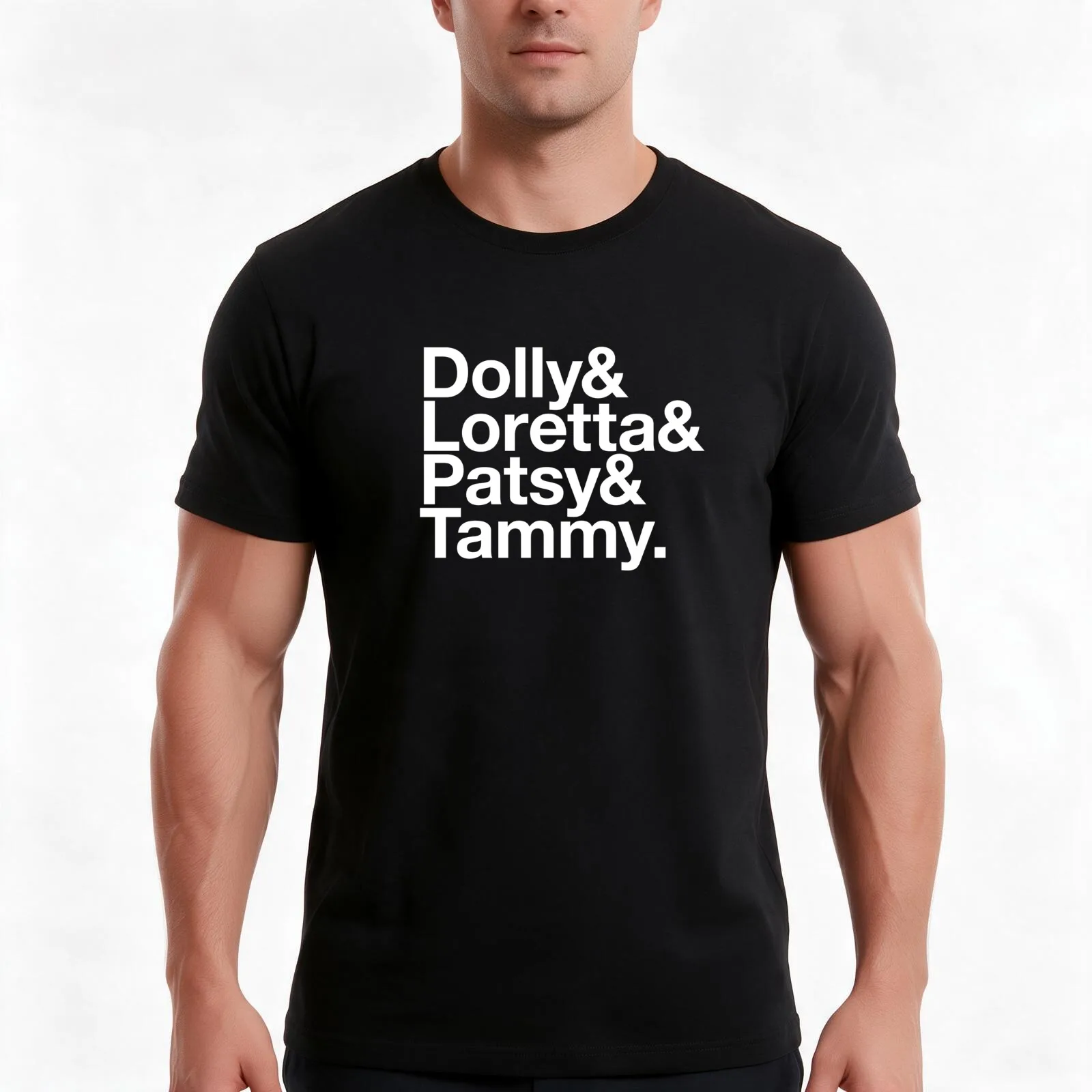 Dolly & Loretta & Patsy & Tammy. T-Shirt Summer Casual Cotton Tee Unisex Men Women