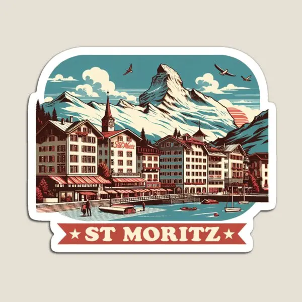 St moritz ímã crianças bebê magnético para geladeira organizador brinquedo colorido decoração crianças casa bonito engraçado geladeira adesivos