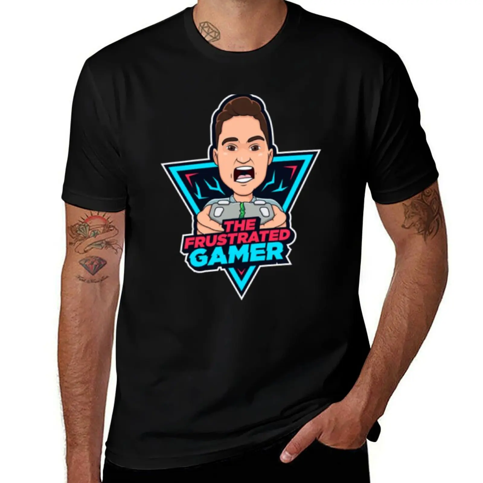

frustrated gamer T-Shirt custom t-shirts new edition anime shirt oversize t-shirts man men graphic t shirts