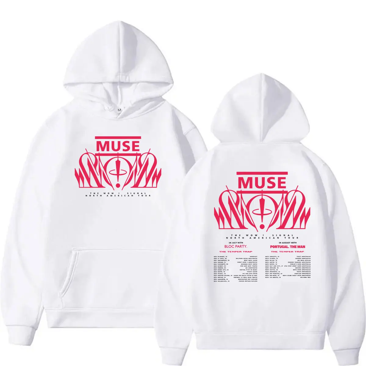 MUSE Band The Wow! Signal Tour 2026 Hoodie Men's Women Clothing Fashion Pullover Sweatshirt Vintage Long Sleeve Oversized Hooded