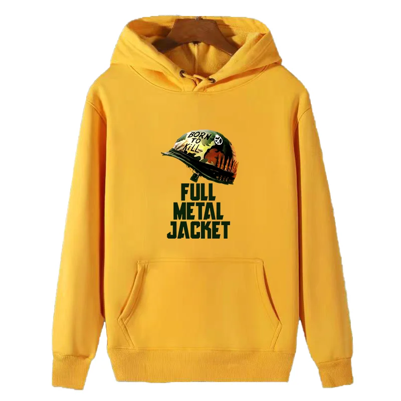 Full Metal Jacket Born To Kill graphic Hooded sweatshirts winter thick sweater hoodie fleece essentials hoodie Men's sportswear