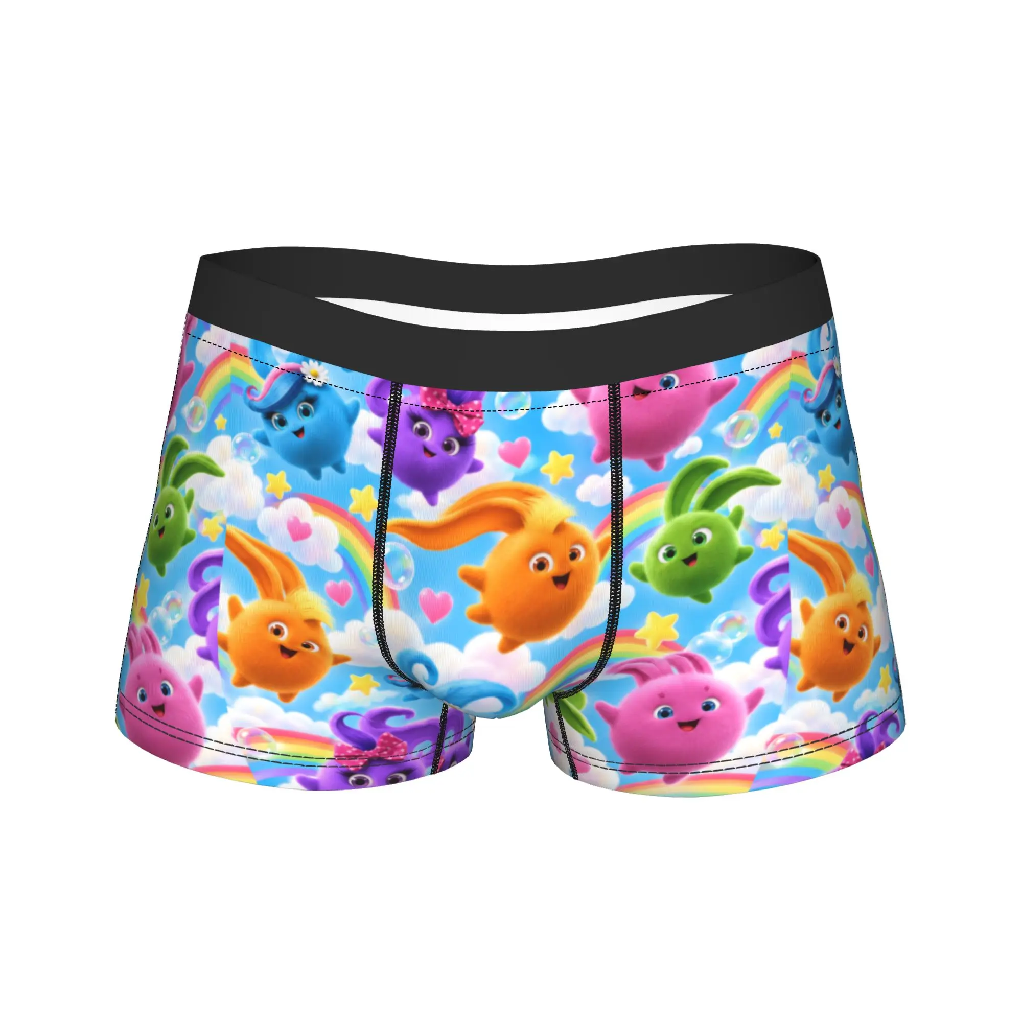 Sunny Bunnies Playful Balls Underwear  Men Underpants Custom Breathable Trunk Trenky Shorts Briefs Plus Size