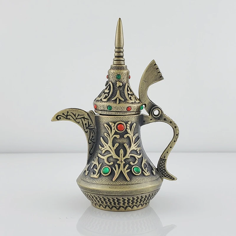 

Бронзовая роскошная бутылка с эссенцией Дубая, винтажный чайник, пустая бутылка для духов, косметическое эфирное масло, отдельная бутылка 10 мл