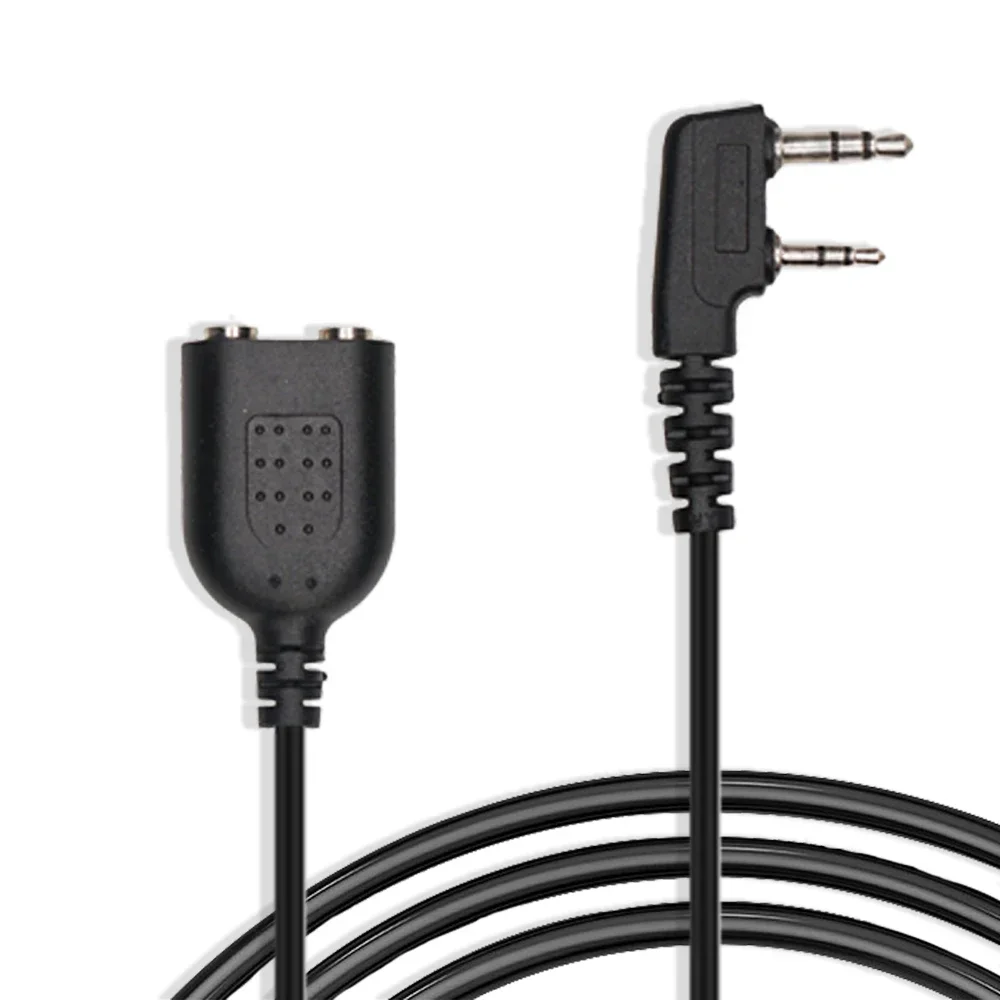 Baofeng الصوت مهائي كابلات K ميناء / M ميناء اتجاهين راديو تمديد الحبل ل BF-888S UV-82 UV-5R كينوود سماعة المتكلم هيئة التصنيع العسكري