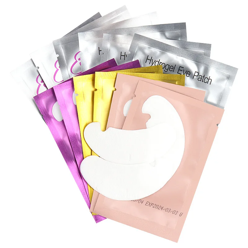 Image of 50/100 Paar Wimpernverlängerungs-Pads, Hydrogel-Augenpads, U-förmige Wimpernlifting-Gel-Papiersticker, Unterwimpern-Patches, Make-up-Tool