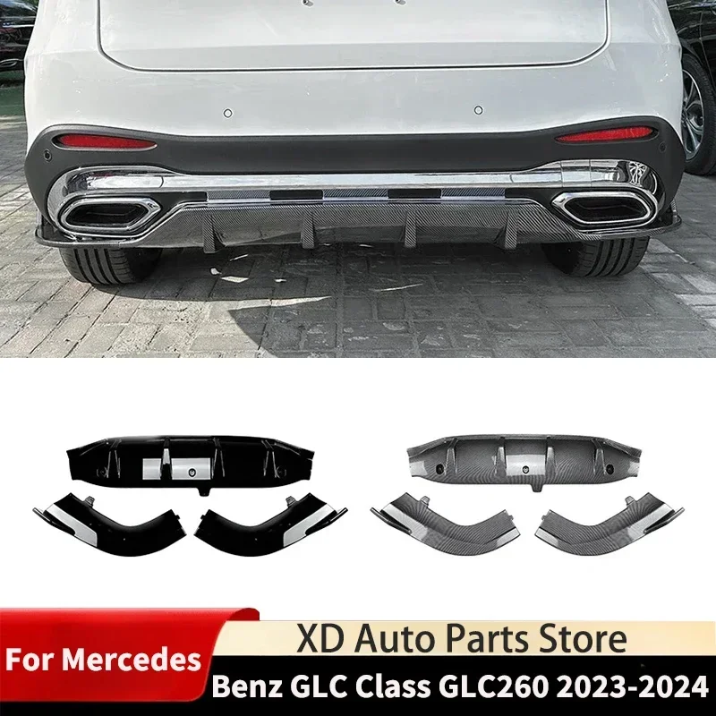 for 2023-2024 Mercedes-Benz GLC GLC260 300 X254 car rear bumper lip spoiler rear lip tail lip blade wind knife modification