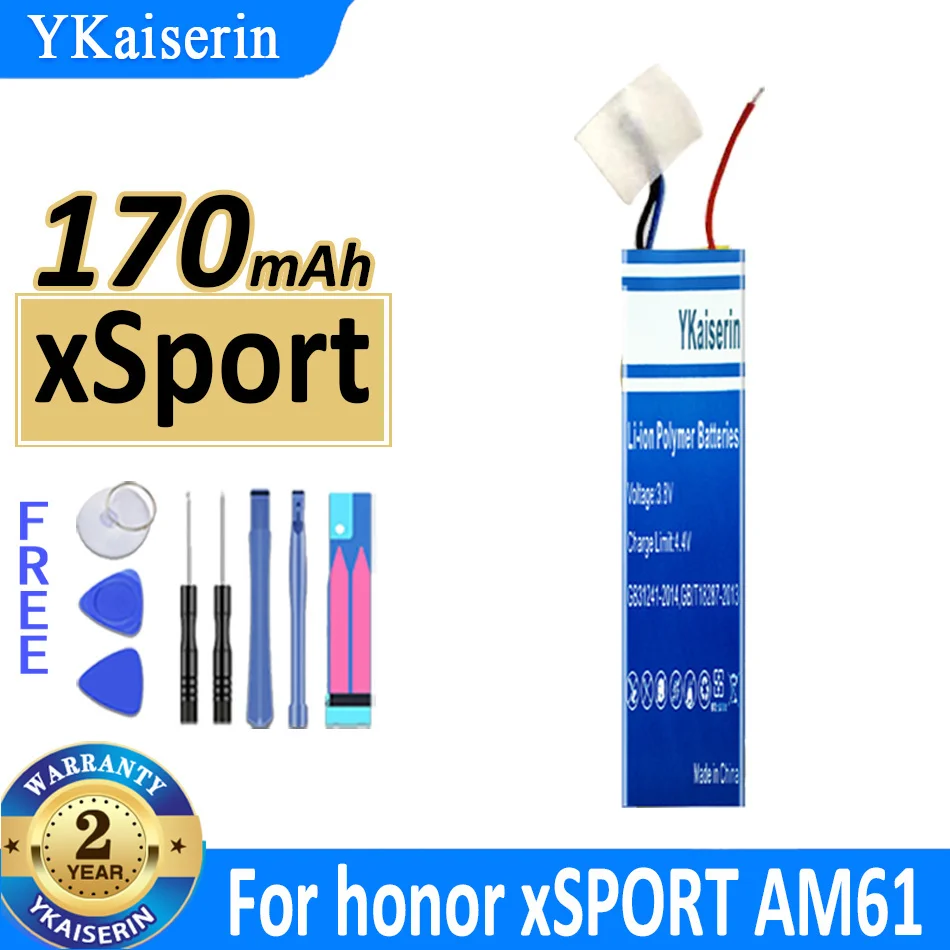 170mAh YKaiserin Battery AHB74370po For huawei honor xSPORT AM61 Bluetooth Earphone Bateria